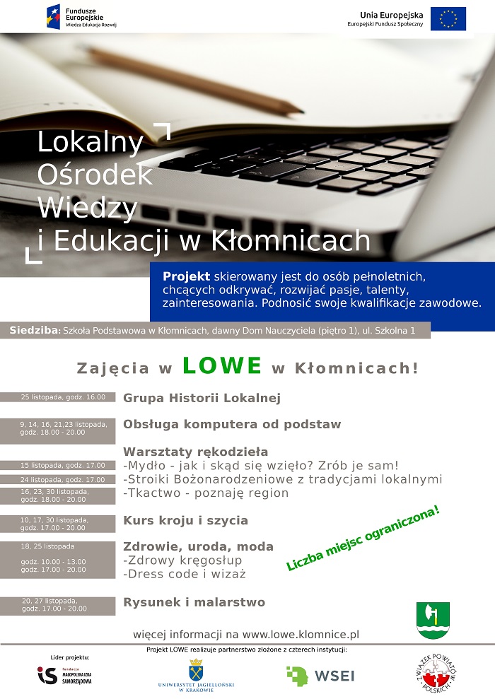 Lokalny Ośrodek Wiedzy i Edukacji w Kłomnicach