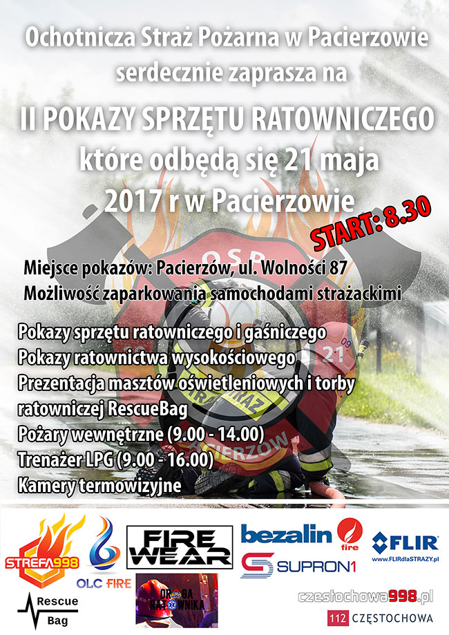 Pokazy sprzętu ratowniczego w Pacierzowie