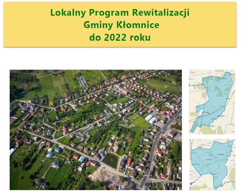 Konsultacje Lokalnego Programu Rewitalizacji Gminy Kłomnice