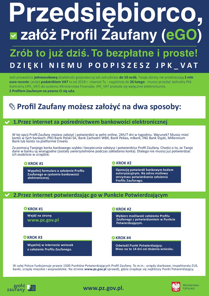 Przedsiębiorco, załóż Profil Zaufany już dziś!