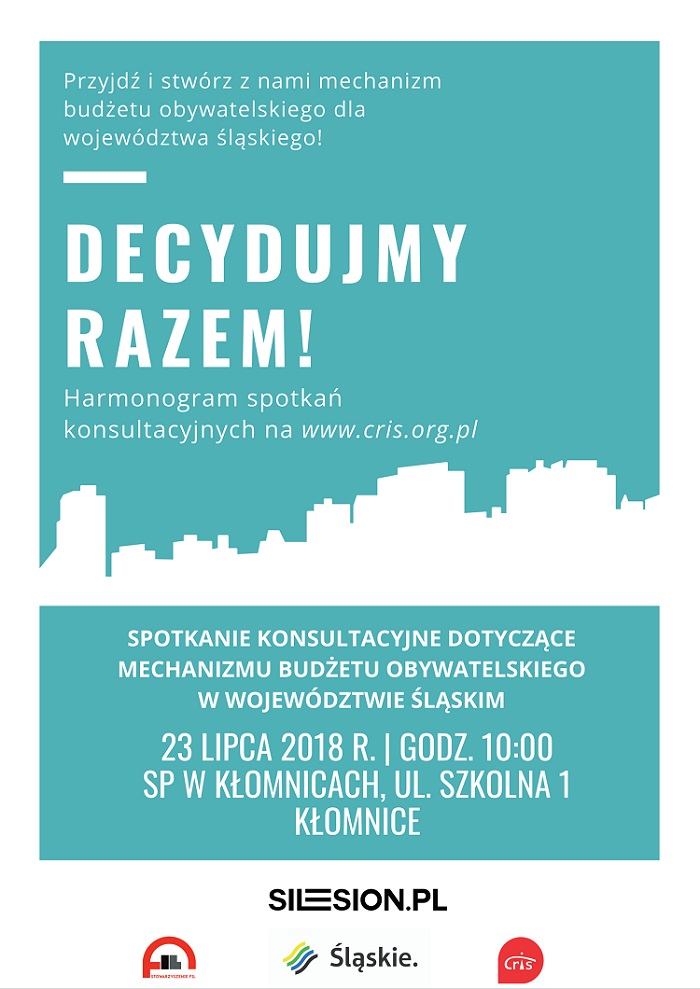 Decydujmy razem! Budżet obywatelski województwa śląskiego! 