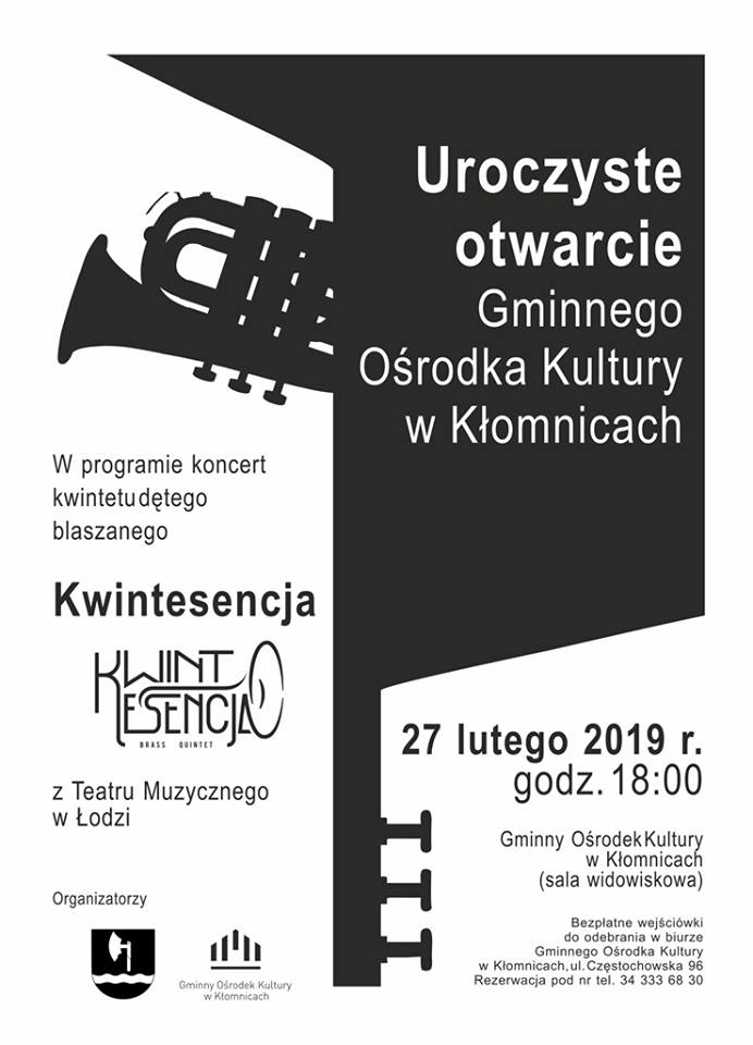 Otwarcie Gminnego Ośrodka Kultury w Kłomnicach