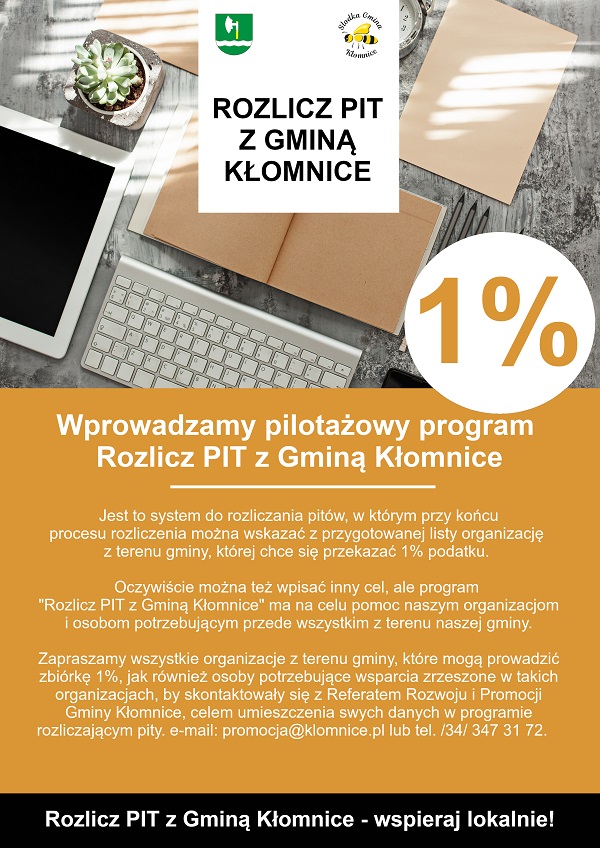 Rozlicz PIT z Gminą Kłomnice