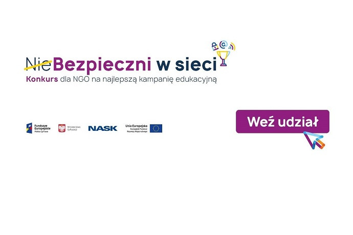 NieBezpieczni w sieci - konkurs dla organizacji pozarządowych na najlepszą kampanię edukacyjną