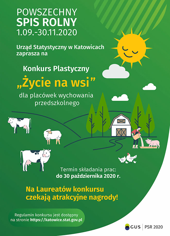 Plakat życie na wsi