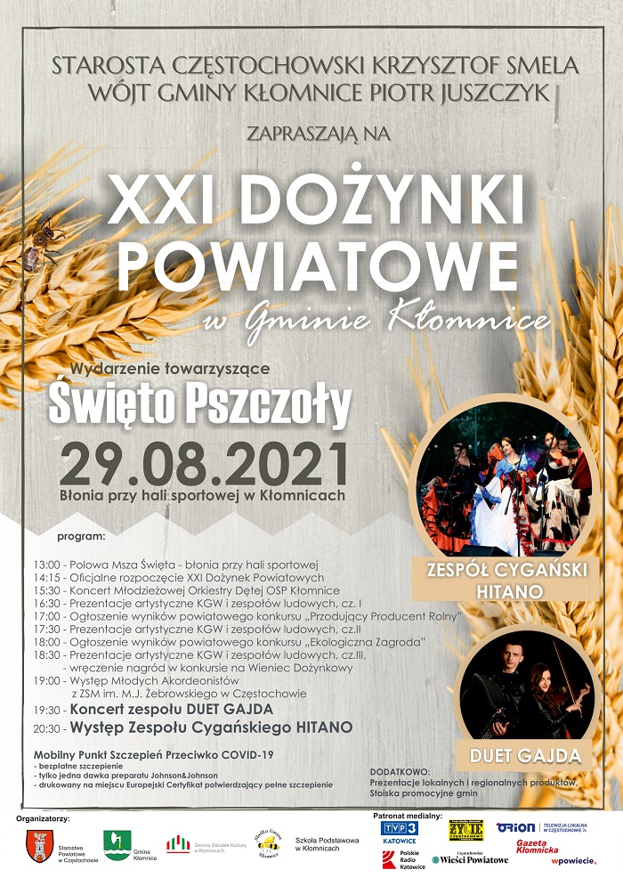 plakat dożynki spady