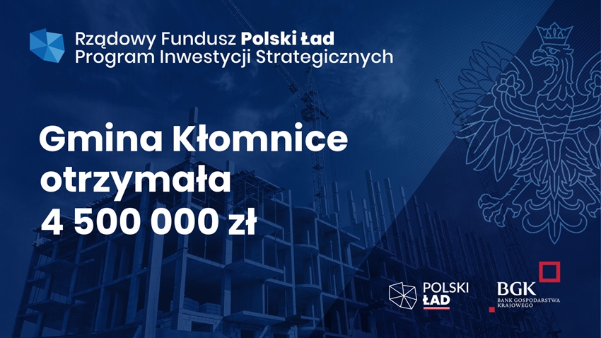 Fundusze z Polskiego Ładu w gminie Kłomnice