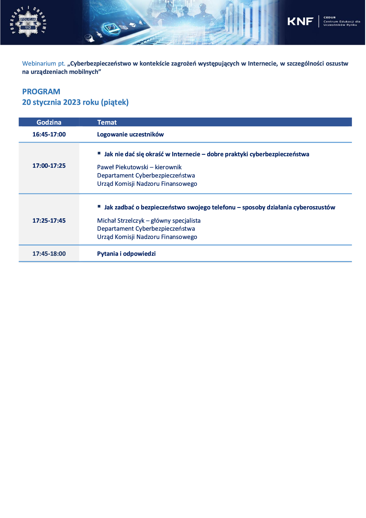 Program webinarium dla seniorow 20 01 20232