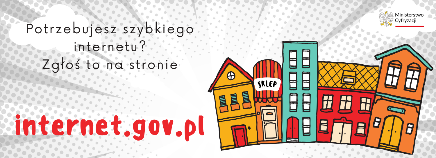 Potrzebujesz szybkiego internetu? zgłoś to na stronie internet.gov.pl