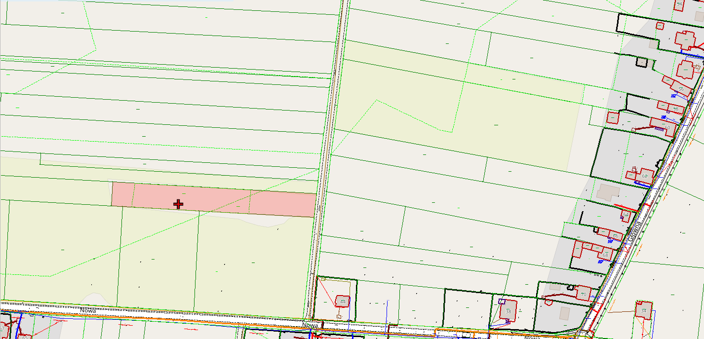 mapa wskazująca nieruchomość przeznaczoną do sprzedaży