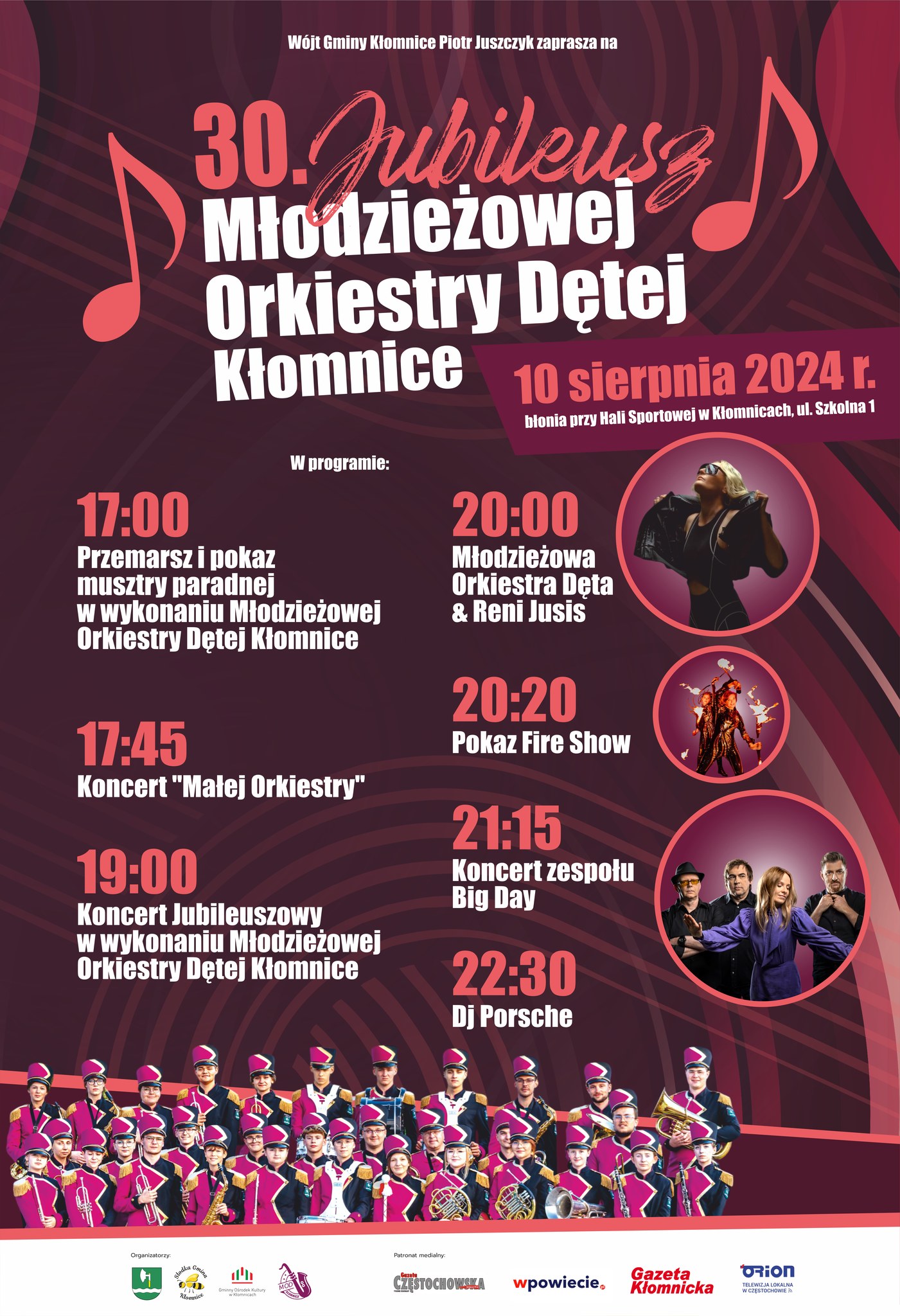 Jubileusz 30-lecia Młodzieżowa Orkiestra Dęta Kłomnice