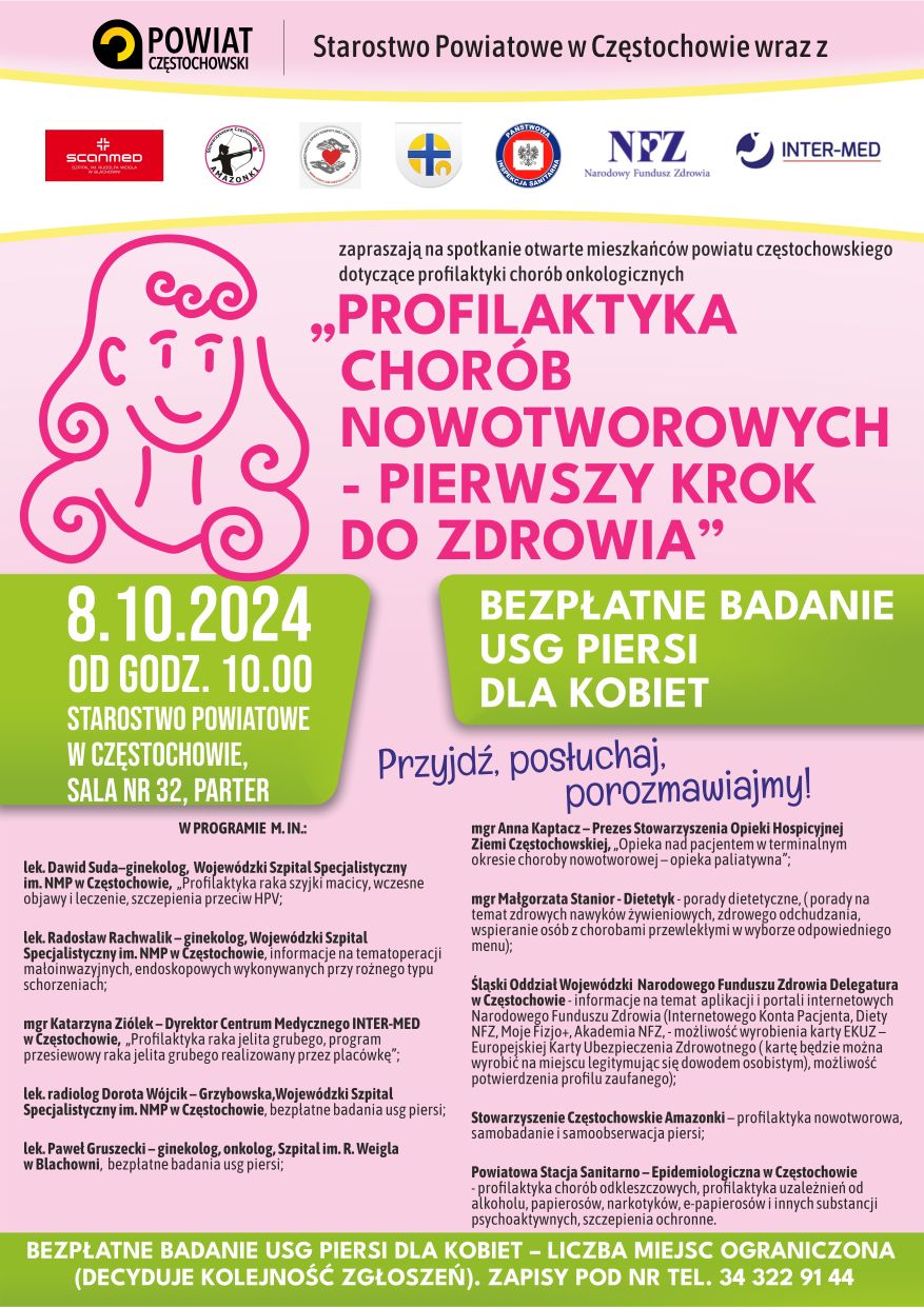 „Profilaktyka chorób nowotworowych – pierwszy krok do zdrowia” 