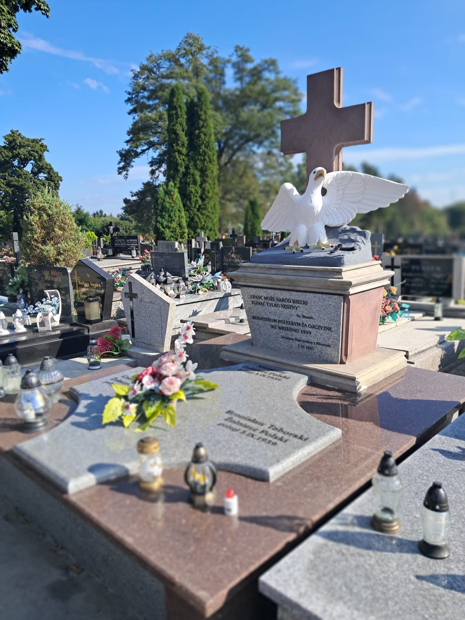 Pamięć o ofiarach bombardowania Kłomnic